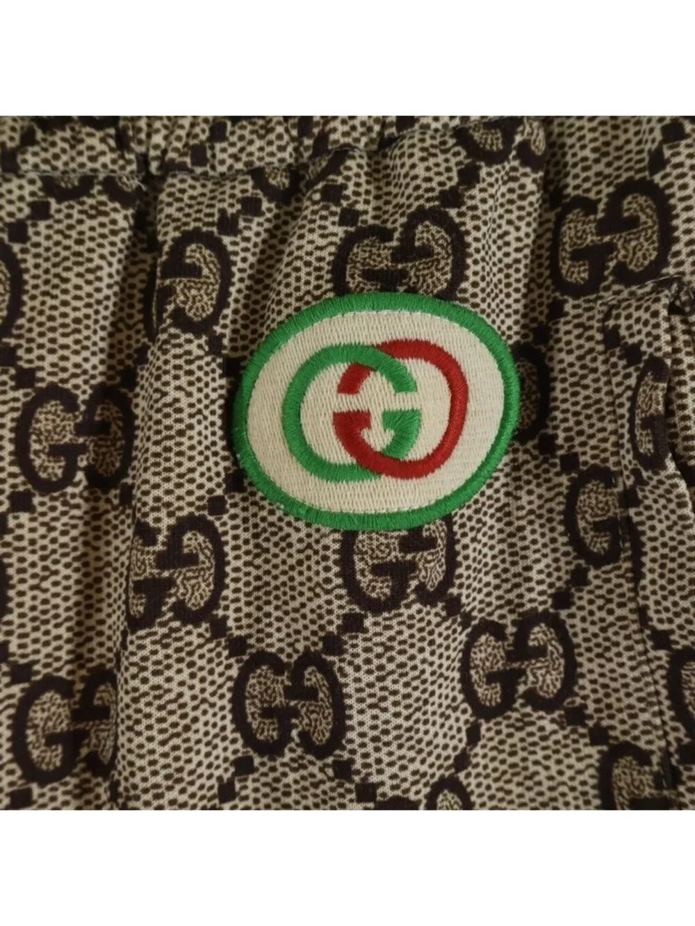 Gucci GG Sherry Line Side Jogger Track Long Pants Beige